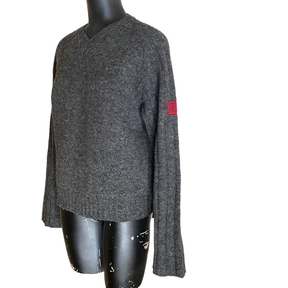 Abercrombie & Fitch Gray Wool Cable knit Pullover Sweater - Picture 2 of 5